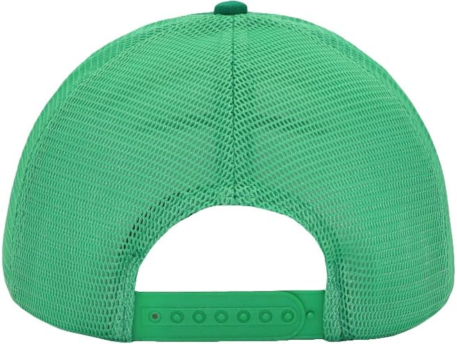 Image of Mens Mesh Snapback Hat Fits One Size & XXL | Structured Adjustable Trucker Hats | Sturdy Outdoor Blank Baseball Cap