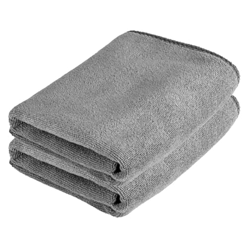 Image of Autofy 250GSM - 40cm x 40cm - [Pack of 2] - Microfiber Cloth Double Sided Microfiber Cloth for Car Lint Free Super Soft Plush Car Cleaning Cloth Sueded Edges for Scratch Free Car & Bike Cleaning