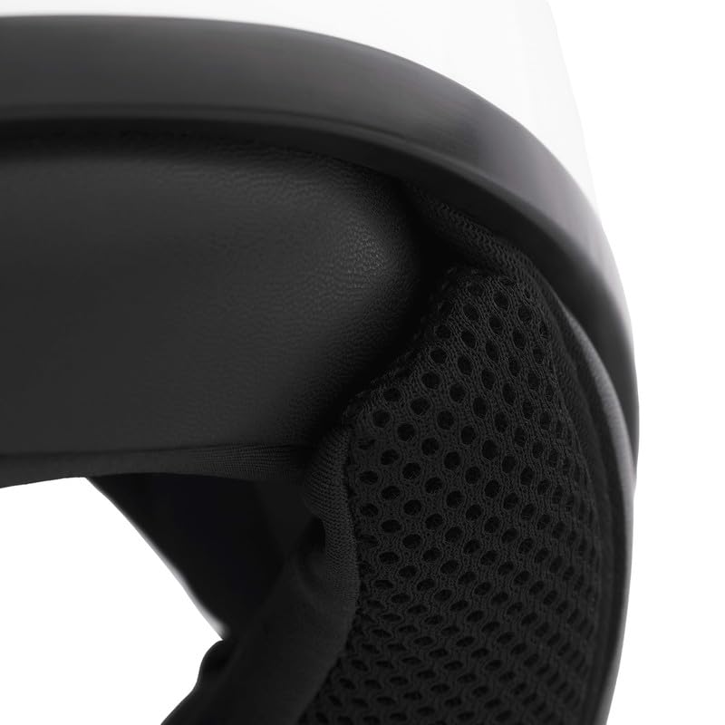 BHR Casco Demi-Jet 839 Scooter Omologato ECE 22.06 con Frontino e Sgancio Micrometrico Bianco M
