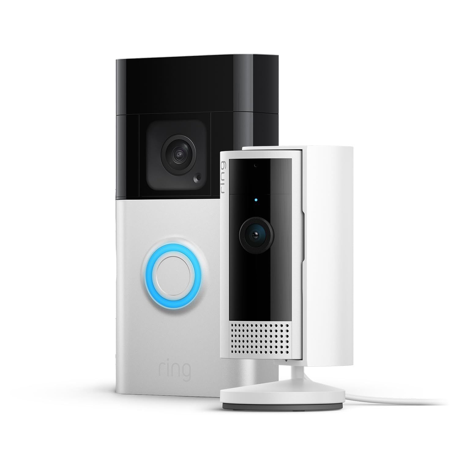 Battery Video Doorbell Plus (Newest gen) + Ring Indoor Camera (2nd Gen) | Wireless Video Doorbell Camera with 1536p HD Video, Head-To-Toe View, Colour Night Vision, Wi-Fi, DIY | Easy to install