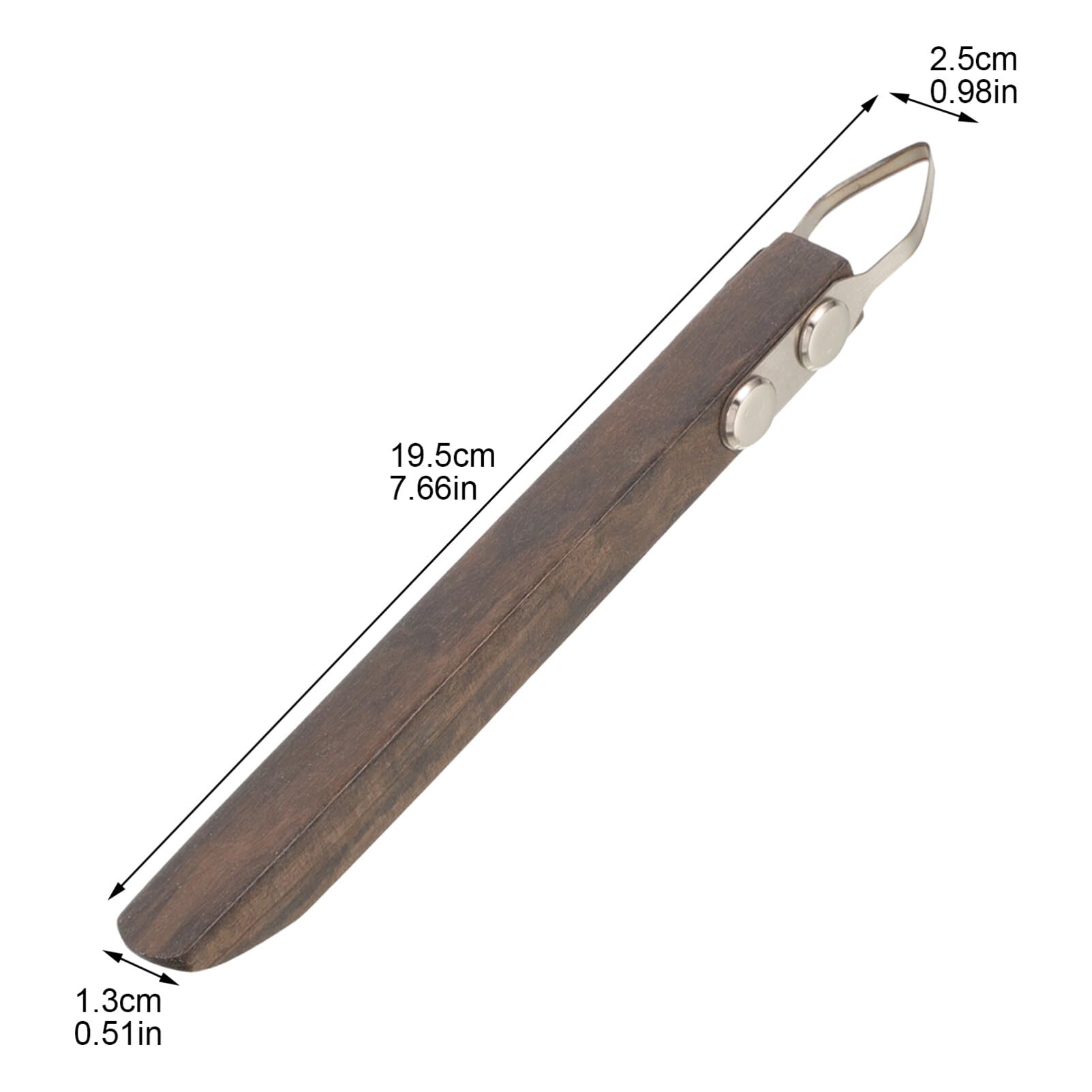 Herramientas Mango de Madera y Acero Inoxidable para Esculpir Cerámica y Arcilla para Moldeado y Tallado en Proyectos DIY