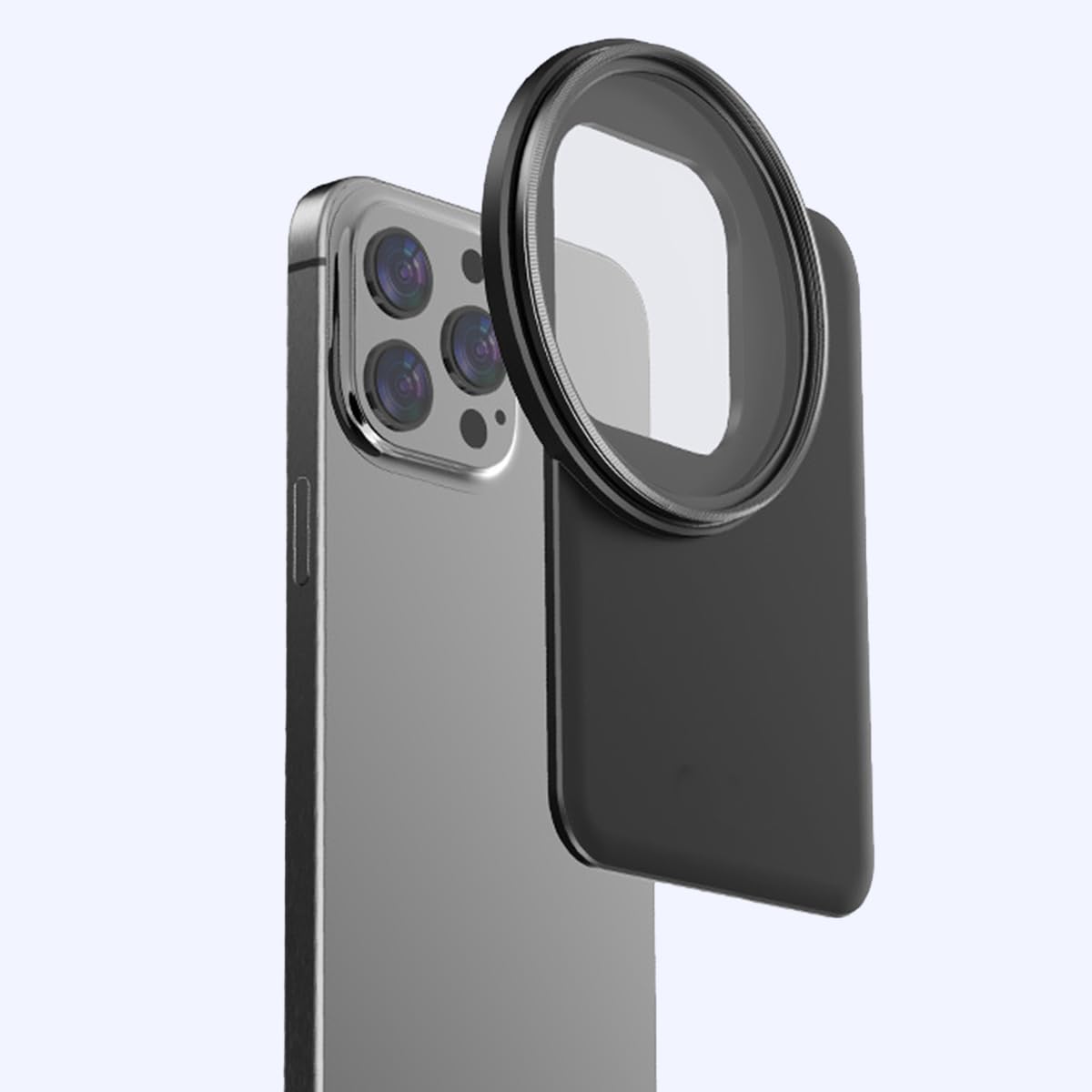 zalati Adaptador Universal de Clip de Filtro magnético para Lentes Compatible con teléfonos de 6.7" (12-16 Pro MAX)