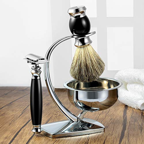 GRUTTI Set di pennelli da barba Premium con