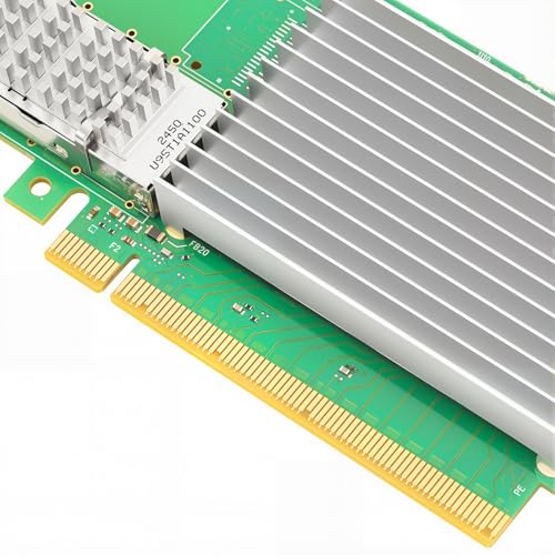 Image of Vogzone 100Gb PCI-E NIC Network Card for Intel E810-CQDA1, 25GbE /50GbE /100GbE Single QSFP28 Port, with Intel E810 CAM1 Chip,100GbE PCI Express 4.0 X16 Ethernet Adapter Support RDMA iWARP /RoCEv2 /UEFI