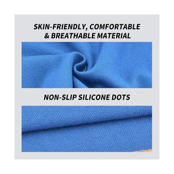MOONSMILE 2 Pack Hot Yoga Towel with Grip Dot,Yoga Mat Towel Non Slip,Sweat Absorbent for Pilates Fitness Bikram Cover - Image 3