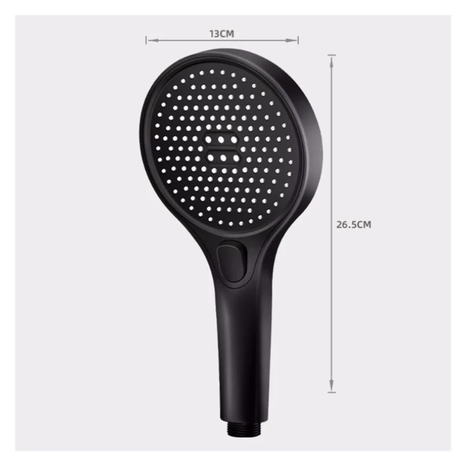 Ugello per rubinetto doccia a pioggia con soffione grande da 13 cm, 3 modalità, pressione regolabile, risparmio idrico(Grey)