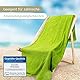 KiGATEX Frottee-Decke aus 100% Baumwolle - Sommer-Decke, Tagesdecke, Bettdecke, Strandtuch - Waschbar - Öko-Tex Zertifiziert - 150x200 cm - Blau