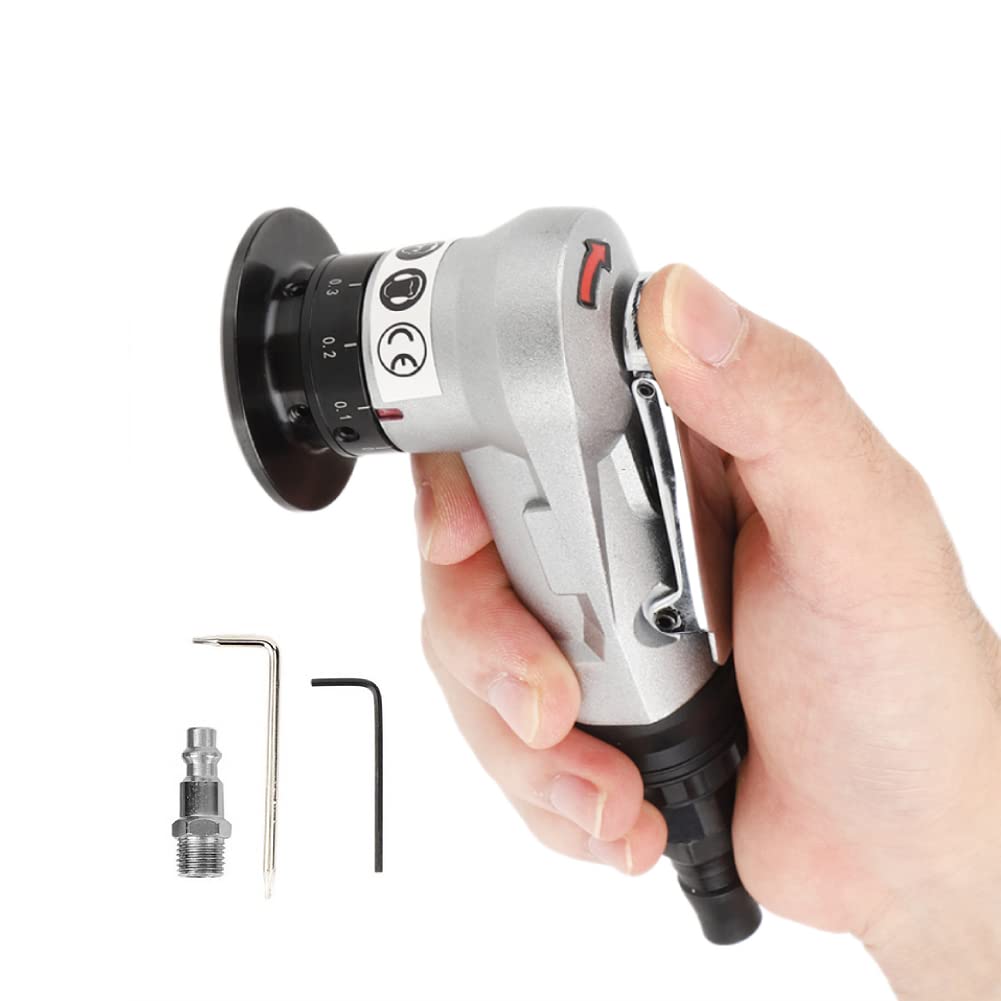 Mini smussatrice pneumatica, macchina portatile per la rifilatura dei metalli Utensile ad aria diritta per rifilatura ad a 45 ° (interfaccia tipo UE)