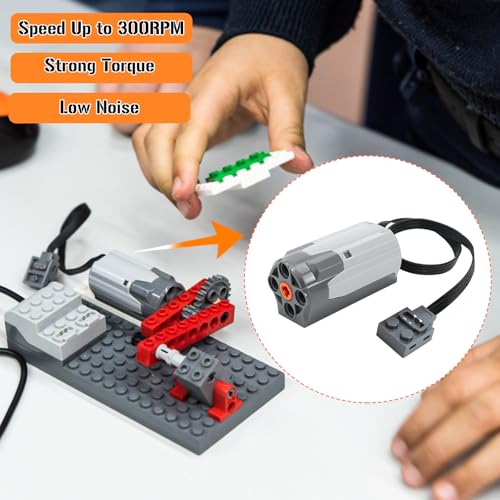 Technik Power Functions Servo Motor Function 25-teiliges Technik Motoren Set Technik Batteriebox Set Elektrisches Spielzeug-Motor, Technik-Power-Functions-Set für Kompatibel mit Lego Technic