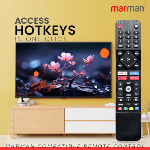 Image of marman Compatible with Motorola Tv Remote Control Original for Smart 4K QLED UHD OLED TV Without Voice Command and Google Assistant with Streaming App's- No Programming is Required