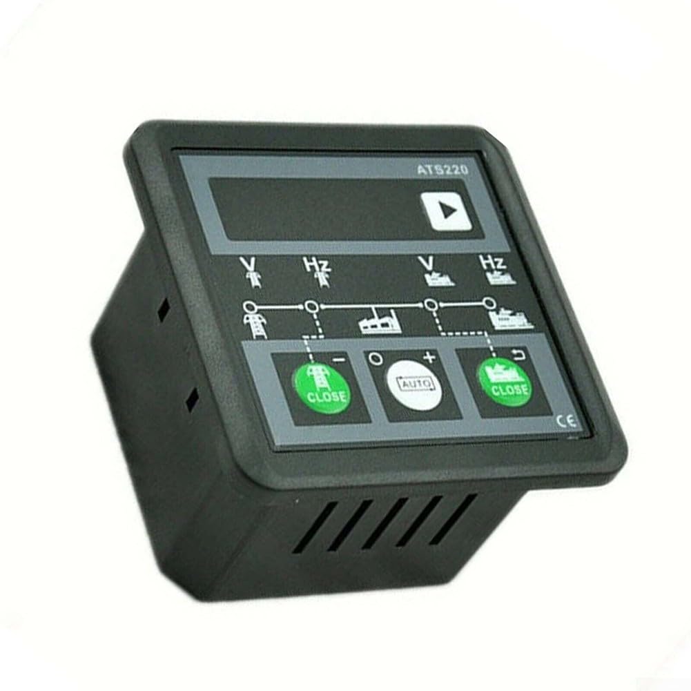 Controlador ATS Controladores de interruptor de transferencia automática ATS220 Mains/Generación para aplicaciones de generación de energía de todo circuito, 78x78x55mm