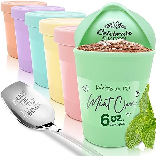 KOYAIRE Portion Control Ice Cream Containers for Homemade