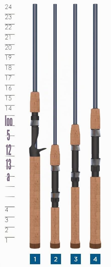 ST.CROIX ROD Triumph Travel - Canna da pesca in acqua dolce, 4 pezzi
