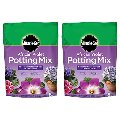Miracle-Gro African Violet Potting Mix 8qt 2-Pack