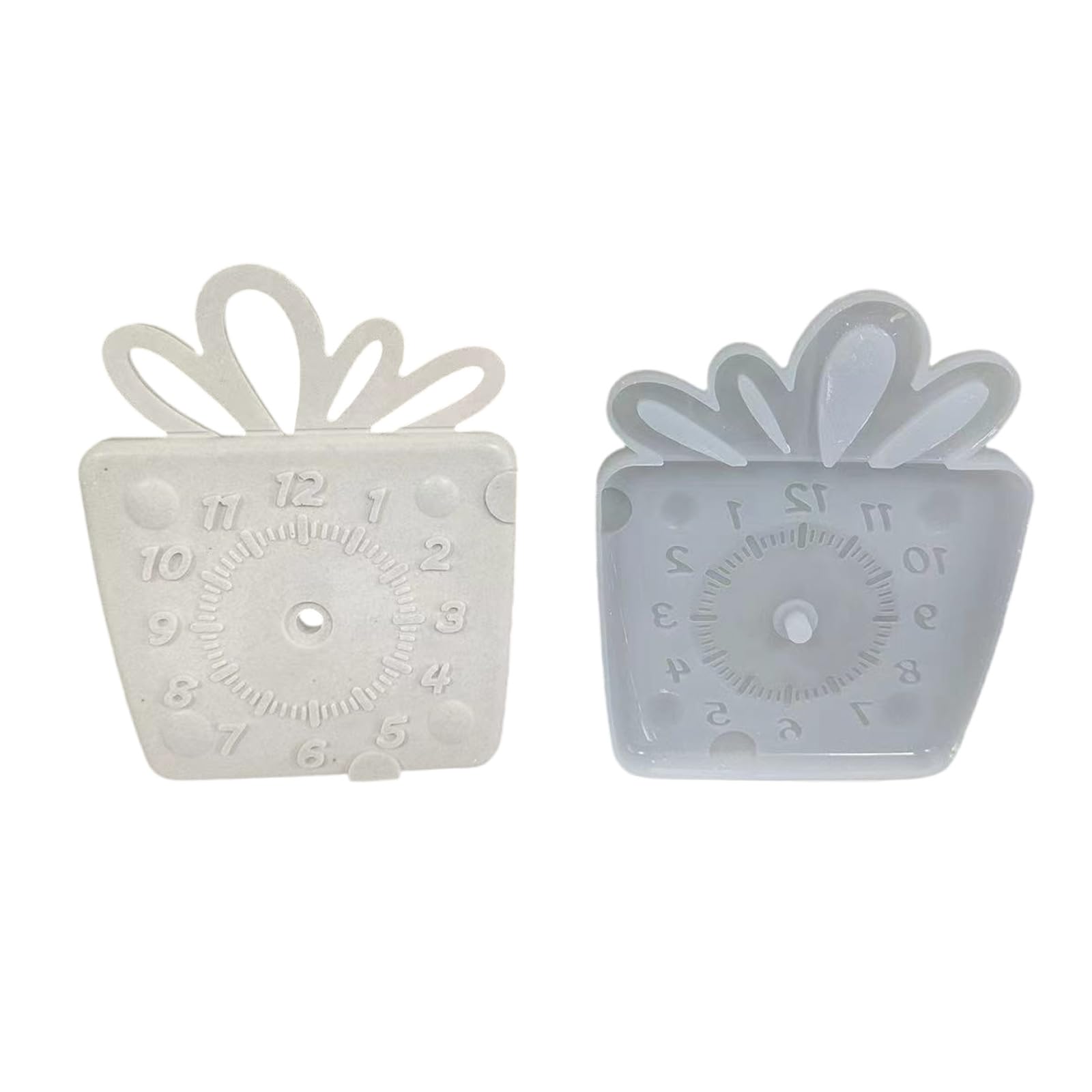 Kalttoy Christmas Gngerman Clock Silicone Molds for Epoxy Resin, Soap, Home Decoration, Silicone Epoxy Resin Baking Craft