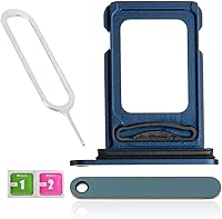 Vista 1 de Soporte de ranura para tarjeta SIM dual para iPhone 12 Pro Max de repuesto para iPhone 12 Pro Max Nano Dual SIM bandeja para tarjetas con anillo