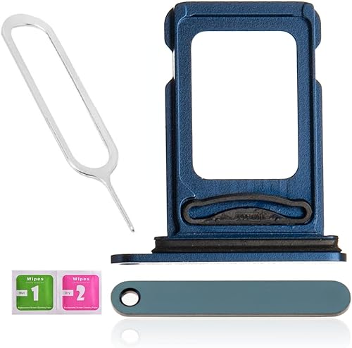 Soporte de ranura para tarjeta SIM dual para iPhone 12 Pro Max de repuesto para iPhone 12 Pro Max Nano Dual SIM bandeja para tarjetas con anillo de
