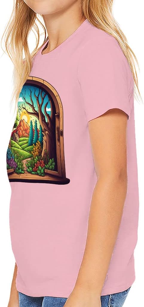 Nature Design Kids' T-Shirt - Colorful T-Shirt - Mountain Tee Shirt for Kids