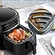 Alyvisun Silikonform für Heißluftfritteuse mit Öl Pinsel, 3 Stück Airfryer Silikonformen Wiederverwendbar Silikon Backform Zubehör Auflaufform Einsatz Mold für Air Fryer, Mikrowelle, Ofen(Grau)
