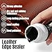 JAOJAO Leather Edge Sealer, Leather Burnishing Gum Smooth and Glossy Edge Finish for Bags, Wallets, Leatherwork Accessories Burnishing Tool, 100g (Black)