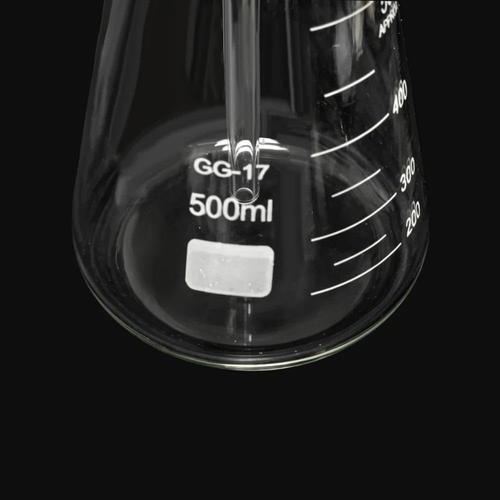 Depurador de gases de vidrio cónico, vidrio de borosilicato