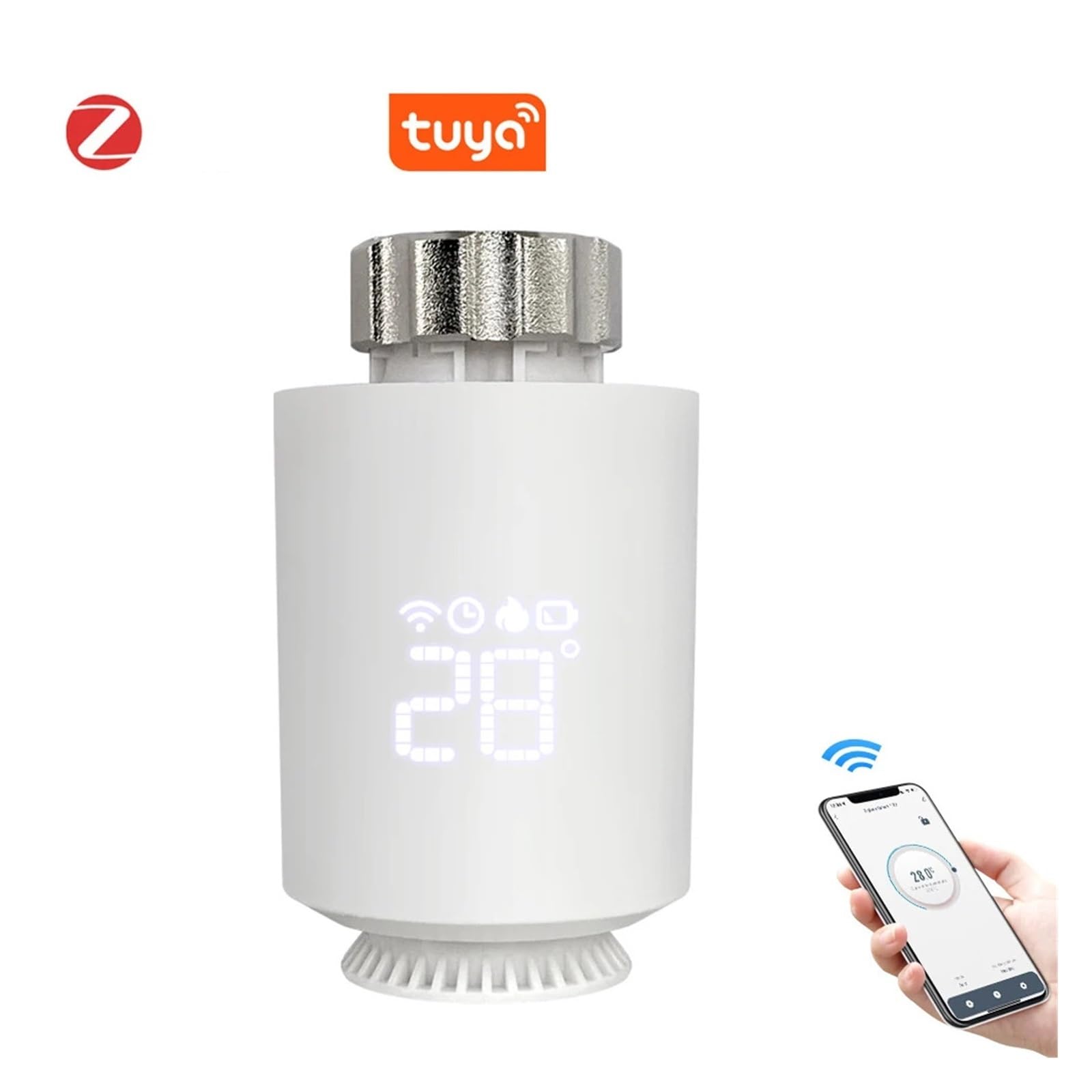 Termostato Inteligente Tuya, actuador de radiador, válvula termostática Inteligente TRV, Soporte de Controlador de Temperatura