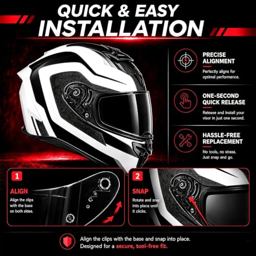 Image of PSLER Photochromic Shatterproof Helmet Visor for R330 T520 ST1400 R1 391 | Impact-Resistant ,UV400 Protection, Motorcycle Tinted Face Shield for R330 T520 ST1400 R1 Air 391,Visor Replacement
