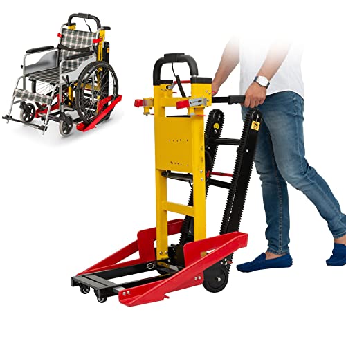 患者移送用階段昇降カート、120W電動クローラー階段昇降車椅子、家具家族物流用、耐荷重352ポンド
