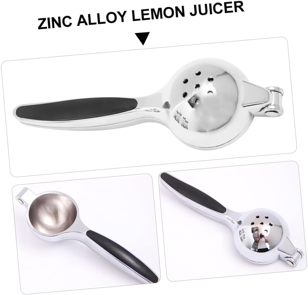 Manual Lemon Squeezer Hand Juicer Citrus Juicer Zinc Alloy Non-slip Fruit Press Tool for Kitchen and Bar Use