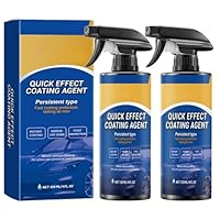 2PC Advanced Car Quick-Acting Coating Agent Spray, 3 in 1 High Protection Quick Effect Coating Agent, 2025 New Ceramic Coating Spray,Multifunctional Coating Renewal Agent for Cars (2pcs*120ml)