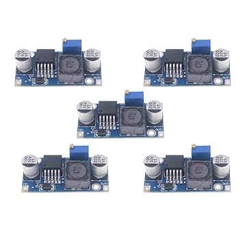 5PCS DC-DC Supply Module LM2596 Buck Converter Adjustable for Power Module Power Converter in 3-40V Out 1.5-35V/3A