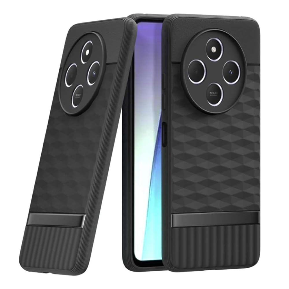 Casotec Shockproof Case for Mi Redmi A4 5G/14C 5G/14R 5G/Poco C75 5G/M7 5G | Full Camera Protection | TPU Flexible Back Cover for Mi Redmi A4 5G / 14C 5G / 14R 5G / Poco C75 5G / M7 5G (Matte Black)