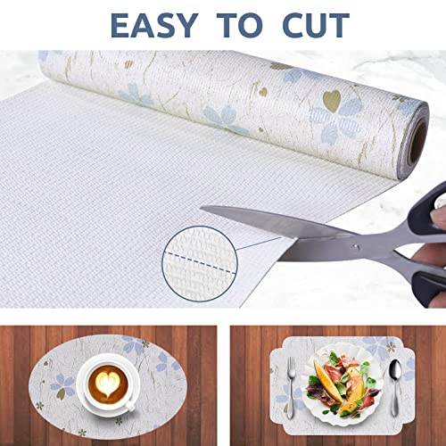 Modmate Shelf Liner For Kitchen Cabinets Non-Adhesive,Design Cabinet Liner For Shelves,18 Inch X 8 Ft Non Slip Drawer Liners For Kitchen,Easy To Install Cupboard Liner Waterproof (Floral) #TOP4
