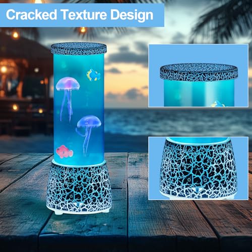 Lampe méduse à DEL Skcoipsra lot de 2 avec télécommande et 16 couleurs USB