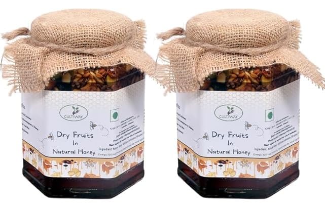 CULTIWAY ORGANICS Honey with mix Dry Fruits & Seeds, No Added Sugar, Pure and Natural Dry Fruits & Seeds mixed with Organic Honey, Raw Forest honey, Glass Jar 2 X 250 (500 Gram) (B0CJTVG4LK) Amazon Price History, Amazon Price Tracker