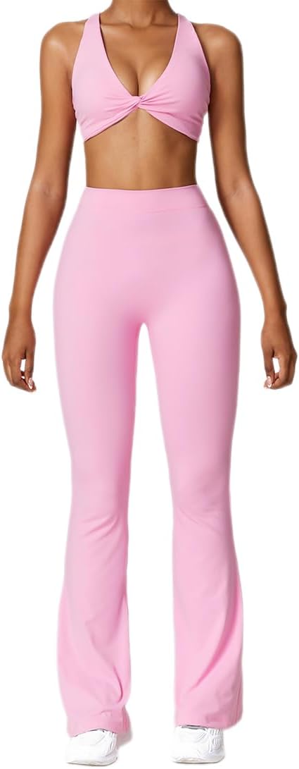 Aazon.co: ABOCIW Workout Sets For Woen 2 Piece Yoga Outfits Padded - View #4