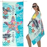 cabanana Sand Resistant Beach Towel - Quick Dry Microfiber Beach Towel 60x30 Inches Sandproof Pool Towels, Thin Lightweight Compact for Travel Swimming Bath for Adults Women Men (Starfish)