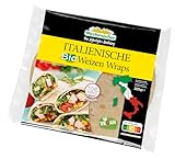 Mestemacher Italienische Bio Weizen Wraps groß, vegan, ohne Konservierungsstoffe, 3 Bio Weizenmehlwraps mit nativem Olivenöl & Rosmarinaroma, mild & dünn zum Füllen und Einwickeln, 225 g
