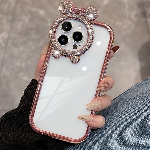 Coque d'oreille d'ours anti-choc iPhone 14 Pro couverture silicone souple