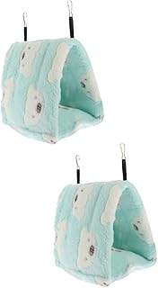 NOLITOY Cama De Descanso Para Hamster 2 Peças Ninho De Algodão Ouriço Gaiola De Lã Ninho De Rede Para Pássaros Cama De Descanso Quente Cama De Descanso Para Hamster Casa