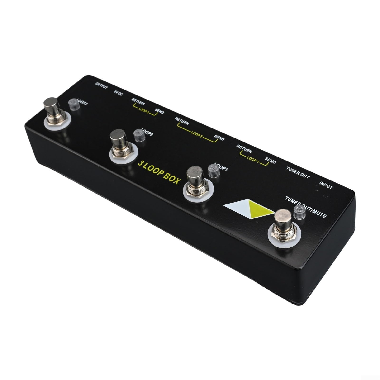 Pédale Looper pour guitare 3 pistes – Tuner Mute Switch & True Bypass – Effet coque métallique pour musiciens