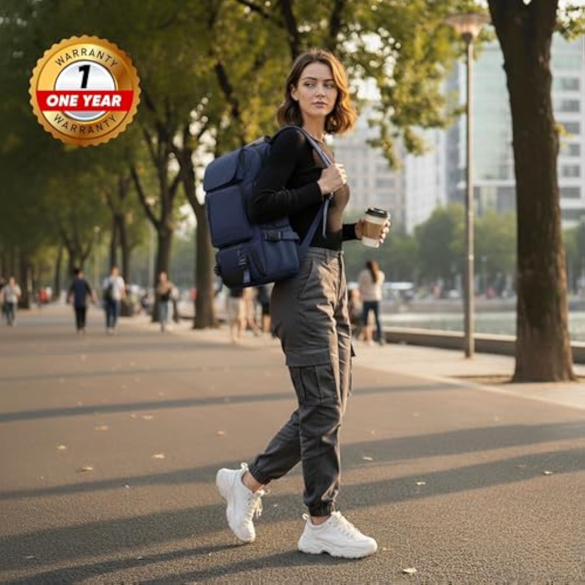 Large 3-in-1 Convertible Laptop Backpack