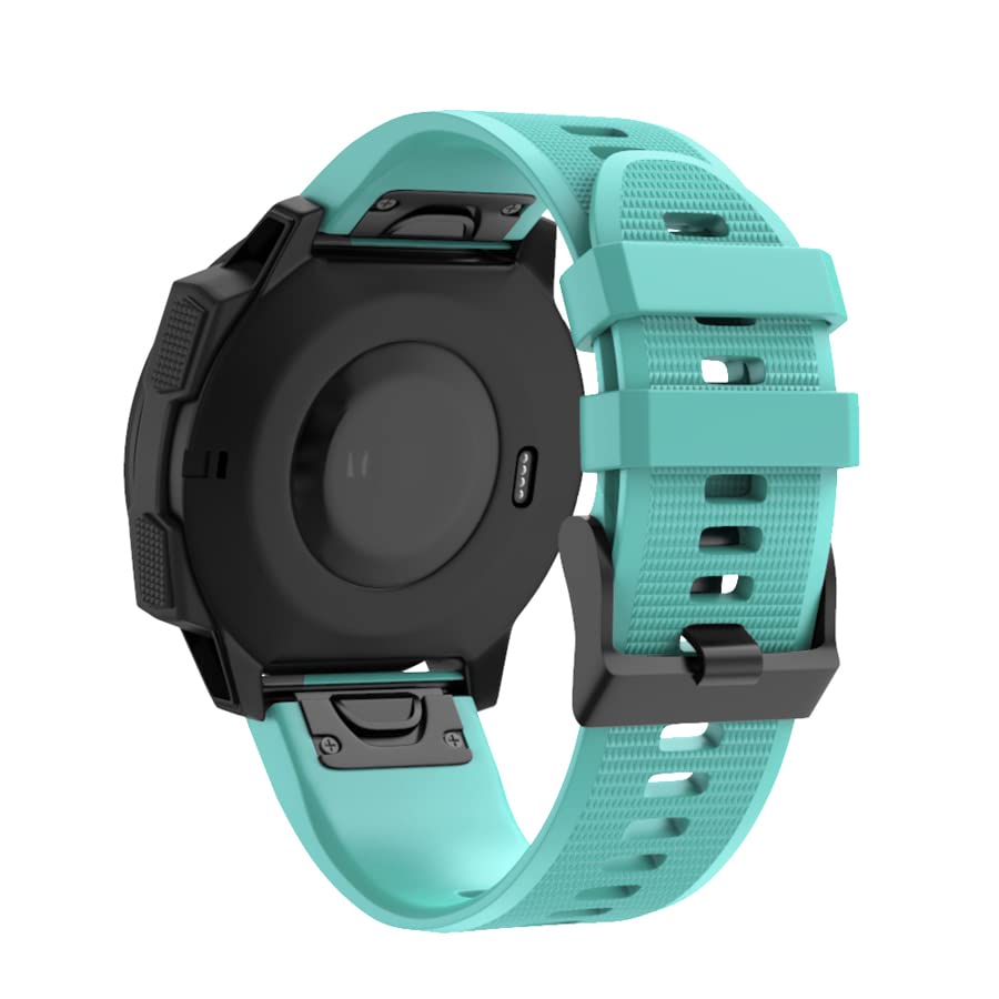 Correa de silicona Easyfit de 26mm para Garmin Fenix 7X con enganche rápido y seguro