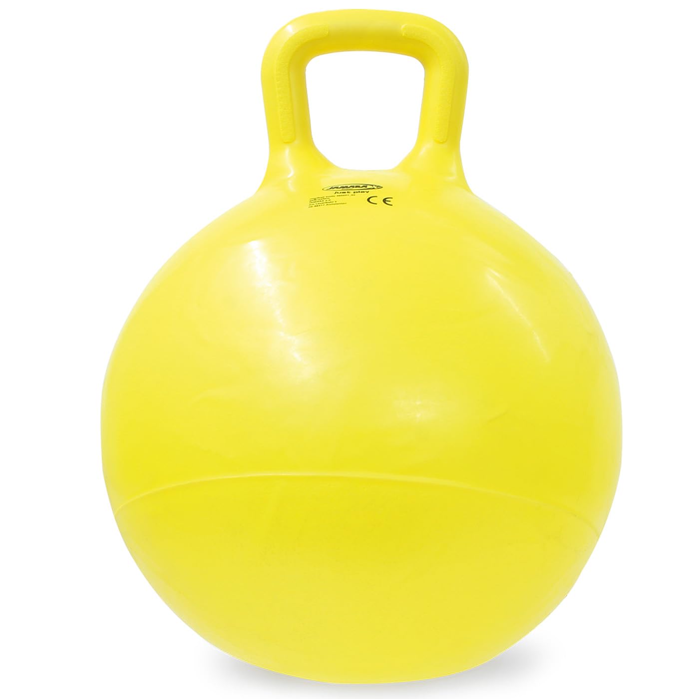 Jamara 460457 - Palla per saltare Smile giallo 450mm - Sviluppa equilibrio e capacitá motorie, Robusta, Resistente, Facile da riporre