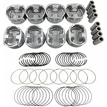 5086010AB 5086011AB Pistons with Rings Set Compatible with 2003-2008 Chrysler Jeep Dodge Ram 1500 2500 3500 5.7L V8 HEMI OHV