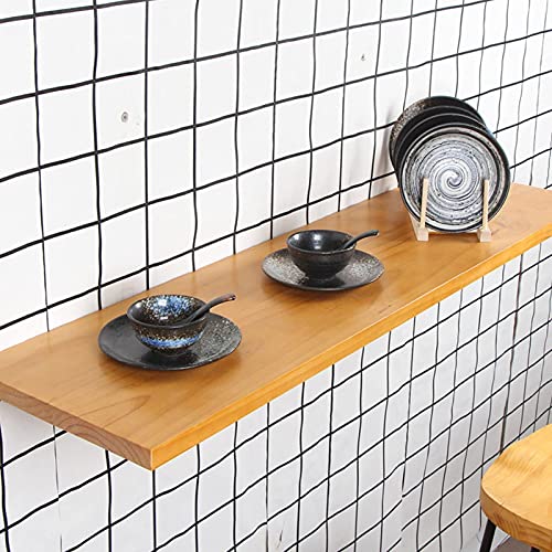 Bureau Pliable Gain de Place Table Murale Rabattable Cuisine 100x30cm - 2