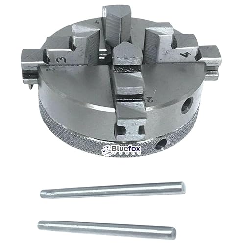 65mm 4-Jaw Lathe Chuck Thread 14 x 1 | Unimat Thread | Self-Centering Mini Chuck for CNC, Milling & Turning Machines | Hardened Jaws