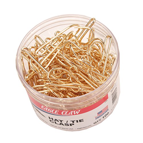 Eagle Claw Hat/Tie Clip Gold Bulk 100Pk