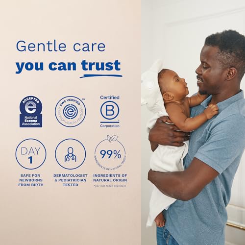 Image of Mustela Stelatopia Eczema-Prone Skin Cleansing Gel - Baby Face & Body Wash with Natural Avocado & Sunflower Oil - Fragrance-Free & Tear Free