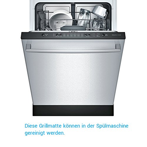 BBQ Grillmatte (3er Set)- iLOME Teflon Antihaftbeschichtung Grillmatte für Holzkohle Grill, elektronisches Grill, Backofen, Dampf- Backofen, Mikrowelle, etc. 33x40CM-9